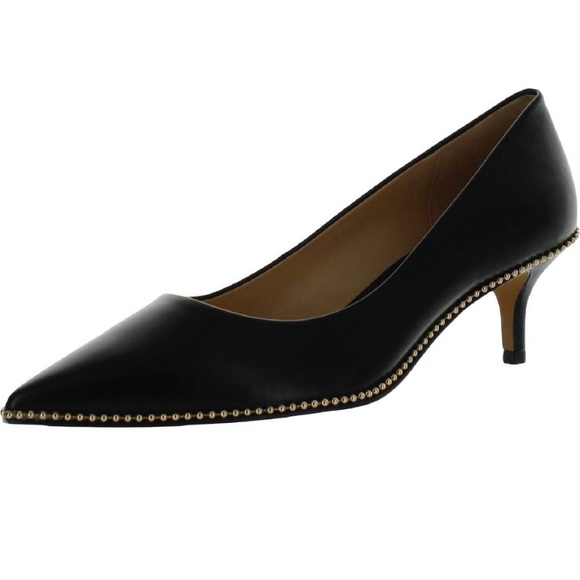 Coach Shoes - Like New Coach Black Jackie Pointed Toe Kitten Heels Shoes. SZ 7